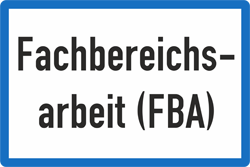 Fachbereichsarbeit FBA